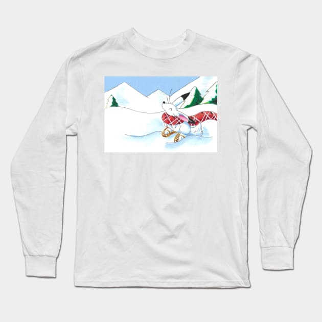 Snowshoe Hare Long Sleeve T-Shirt by KristenOKeefeArt
